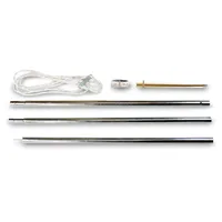 sunprotect 83220 Abspannmast, Montage Zubehör für Sonnensegel Stahlmast, 6-teilig (1 Set)