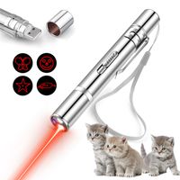 Caliyo Laserpointer, LED Pointer Katzen Hund Spielzeug Haustier LED Light Licht Pointer, mit USB Wiederaufladbar