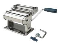 Fackelmann Nudelmaschine Easyprepare, hochwertige Pastamaschine aus Edelstahl, manuelle Nudelmaschine mit 2 verschiedenen Nudelwalzen, Pastamaker für Spaghetti, Bandnudeln, Lasagne (Farbe: Silber)