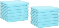 Betz 12 Stück Gästetücher 30x50 cm PALERMO 100% Baumwolle  Farbe: türkis