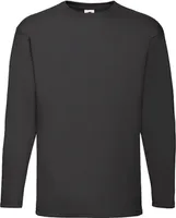 Fruit of the Loom 61-038-0 | Valueweight Long Sleeve Herren T-Shirt - Farbe: Black - Größe: 4XL
