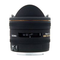 Sigma 10mm F2.8 EX DC HSM Fisheye, 12/7, 0,135m, 154°, Nikon D40, D40x, D60, D3000, D5000, Schwarz, 8,31 cm