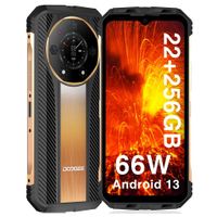 DOOGEE S110 Outdoor Smartphone ohne Vertrag Android 13 Helio G99 22GB+256GB (TF 2TB), 10800mAh 66W 6,6" FHD+ 120Hz, Nachtsicht IP68, Gold