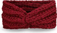 Damen Strick Stirnband Ohrwärmer Winter Kopfband Haarband gehäkelt Rot