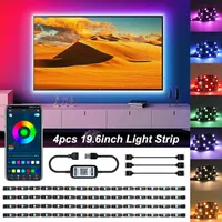 Taśma LED 2m (4*50cm), taśma LED Bluetooth, synchronizacja dźwięku muzyki, 16 milionów diod LED RGB, samoprzylepne taśmy LED, taśma podświetlająca USB TV