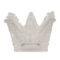 Clayre & Eef Teelichthalter 8x8x6 cm Transparant Glas