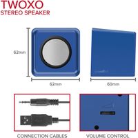 SPEEDLINK TWOXO Stereo Speakers, blue
