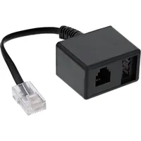 InLine® TAE-Adapterkabel RJ45 M auf TAE-N &amp; RJ11 F