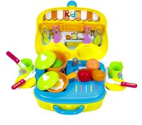 Küchenspielzeug Koffer mit Tragegriff Spielküche Kinderküche Spielzeug Spielset 