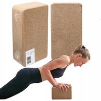 2x Sillar Yoga Block aus Kork inkl. Anwendungsvideos - 100% Natur Yogaklotz nachhaltig - Yogablock hautfreundlich und ökologisch hergestellt