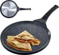 Orion Crepespfanne Pfannkuchenpfanne für Gas Induktion Ø 27 cm Antihaft GRANIT