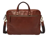 FOSSIL Haskell Double Briefbag Cognac