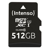 Intenso 512 GB microSDXC Speicherkarte UHS-I Premium inkl. SD-Adapter