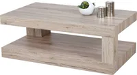 Couchtisch MCS-A32, Wohnzimmertisch, 3D-Struktur 40x110x60cm  sanremo Eicheoptik