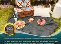 Kuscheldecke Fleecedecke, 130x170 cm, Polyester, dunkelgrau