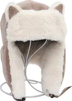 Winter Trappermütze Warme Bombermützen mit Wintermütze mit Ohrenklappen Winddicht Skimütze für Erwachsene Mädchen(Khaki)