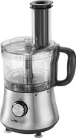 Clatronic Küchenmaschine KM 3646 edelstahl, bis 1,5 Liter, inkl. Zubehör