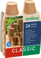 Romberg CLASSIC Anzuchttöpfe Ø 6 cm rund torffrei - 26er Pack