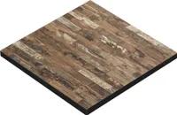BRASIL | Gastro Tischplatte | B:T 50 x 50 cm | Vintage Old | Quadratisch | Gastro Tischplatte