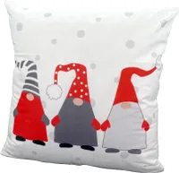 Heimtexland ® Weihnachtskissen Soft Velour Dekokissen Weihnachten Geschenk Deko Kissenhülle Typ652 Wichtel