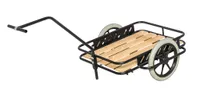 Kongamek Handwagen in schwarz 1600x910x900mm mit Luftbereifung und 150kg Tragkraft