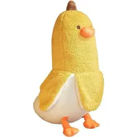 Babykissen Banana Duck Quirky Plüsch Kissen Kissen Spielzeug，50CM（B）