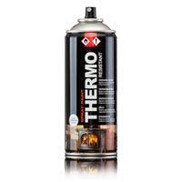 Thermolack  matt - Ofenlack Auspufflack 400ml Sprühlack Farbspray für Ofen & Grill : Schwarz matt : 1 Stück