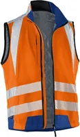 KÜBLER® unisex Warnweste REFLECTIQ orange, kornblau Größe L