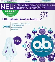 o.b. ExtraProtect Super+ Comfort Tampons with DynamicFit Technology and Extra Protective Wings 36 Pack