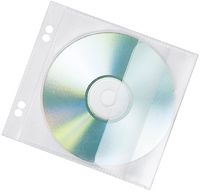 VELOFLEX CD/DVD Hülle 12,8 x 20,3 cm (B x H) Polypropylen transparent 10 St./Pack.