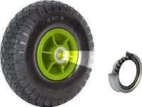 Sackkarrenrad Luftrad 260 x 85 mm 60 mm Nabenlänge 3.00-4 Bollerwagenrad Ersatzrad 4PR versetzt grün