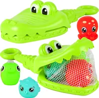 MalPlay Badespielzeug | Badetiere Badewannenspielzeug Wasserspiel Krokodil | Duschspielzeug Wasserspielzeugset für Kinder und Babys | Geschenkset