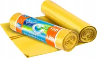 Gelbe Plastikmüllsäcke für die Mülltrennung 120L