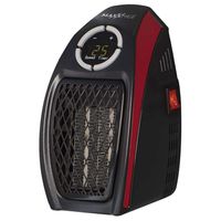 MAXXMEE Mini-Heizung mit Standfuß - 500W - schwarz/rot
