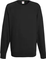 Fruit of the Loom Herren Lightweight Raglan Sweatshirt Pullover, Größe:XL, Farbe:Light Graphite