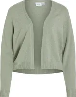 VILA Kurze Feinstrick Cardigan Stretch Basic Jacke ohne Verschluss VIRIL Größe: M