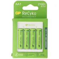 Ładowarka USB GP E411 z 4x akumulatorami ReCyko 1.2V AA Mignon 2100 mAh