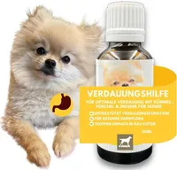 Verdauungshilfe für Hunde für optimale Verdauung mit Fenchel & Kümmel 30ml