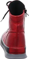 Gemini Damen Stiefelette Leder Schnürboot sportlich Profilsohle 035007-02, Größe:39 EU, Farbe:Rot