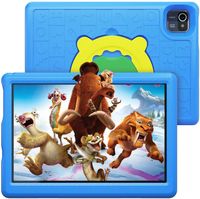 Kinder Tablet 10 Zoll, Android 11 Go Quad-core Kids Tablet mit Kindersicherung 2GB RAM 32GB ROM 6000mAh 5MP kamera WiFi Bluetooth - Blau