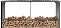 vidaXL Brennholzlager Verzinkter Stahl 330 x 92 x 153 cm Anthrazit