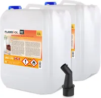 2x 10 L FLAMBIOL® Bioethanol 96,6% Premium für Ethanolkamin