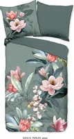 Descanso Bettwäsche mit einer biese und Blumen - 135x200 cm  - 100% Bio Baumwolle