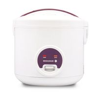 REISHUNGER Reiskocher & Dampfgarer mit Keramikbeschichtung, Weiß, 1,8L - bis zu 10 Portionen - Schnelle Zubereitung ohne Anbrennen