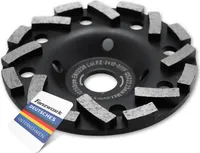 FANZTOOL Diamant-Schleiftopf Abrasiv 180 mm x 22,2 mm, für Estrich, Asphalt, Putz, Turbo-Staubsaugung-Effekt
