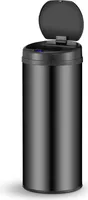 Juskys Automatik Mülleimer mit Sensor 50L für Küche - elektrischer Deckel - Schwarz