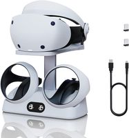 Ladestation Ständer für PS VR2 Sense Controller, 1,5-2H Dual Schnellladestation magnetischer Anschluss mit LED-Ladeanzeige, für PS VR2 Headset Controller Display-Ständer, VR Zubehör
