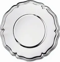 Wilkens Edles Serviertablett CHIPPENDALE Platzteller Maße 30 cm, versilbert , Seckenrand gepraegt