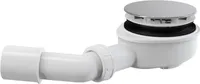 BADLAND Ablaufgarnitur für Duschwanne Dusche Siphon Ø 90 mm Ablauf flach 60 cm