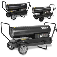 HECHT 3021 Dieselheizkanone | 20 kW | mit Fahrgestell | bis 166 m² | 2 l/h | 70.000 BTU